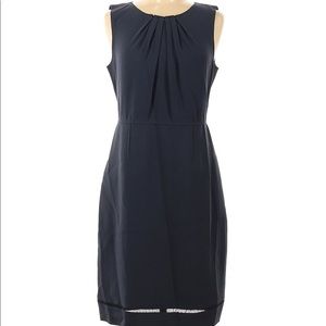 Elie Tahari Navy Blue Structured Dress